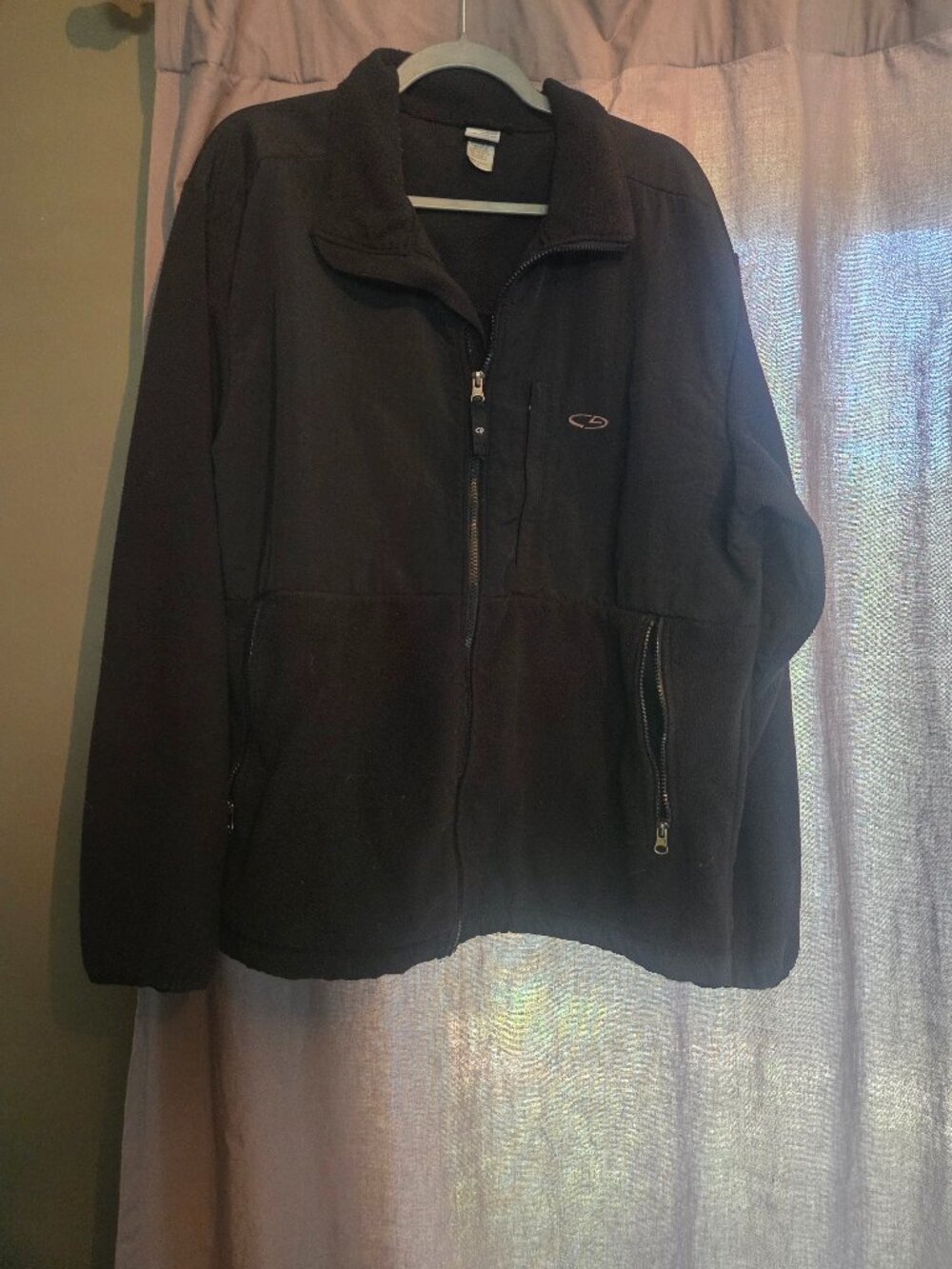 Champion Men’s Black Gray Hybrid Jacket - Hiking Active Outdoor. Size: Large